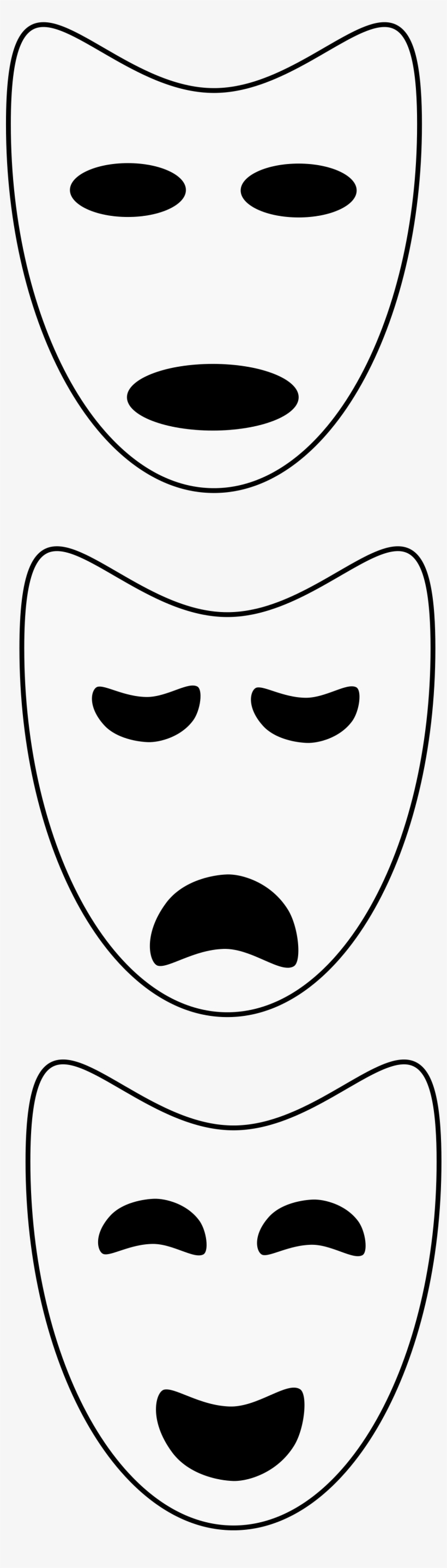 Open - Drama Masks, transparent png download