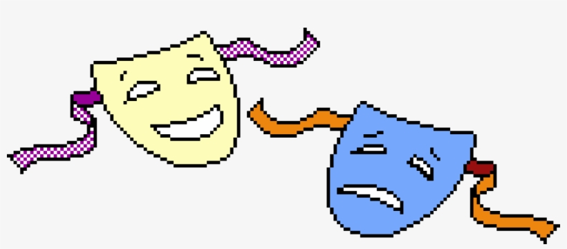 Sock And Buskin Tragedy Comedy Theatre Mask Free Commercial - Sock And Buskin, transparent png download