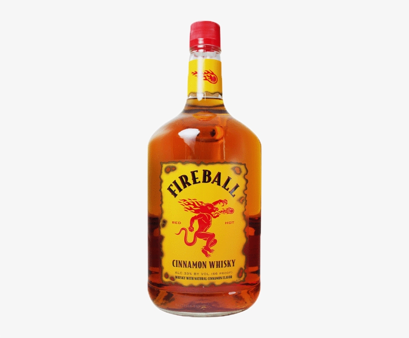 Fireball Cinnamon Whisky - 1.75 L Bottle, transparent png download