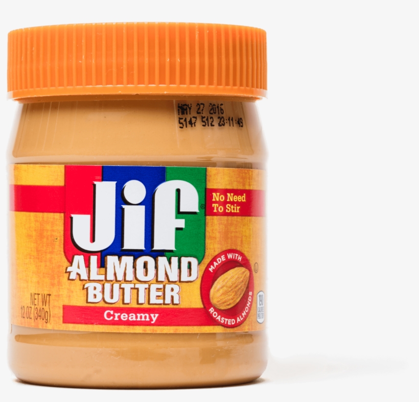 Jif Almond Butter, Creamy - 12 Oz Jar, transparent png download
