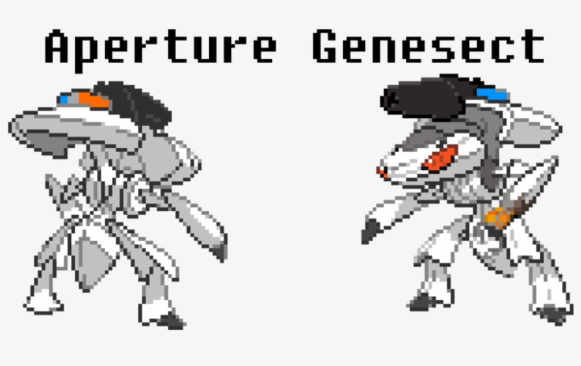 Aperture Genesect Pokemon Black & White Cartoon Mammal - Goto80, transparent png download