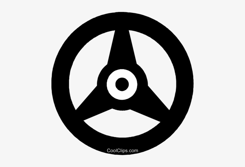 Steering Wheel Royalty Free Vector Clip Art Illustration - Volante Vetor Png, transparent png download