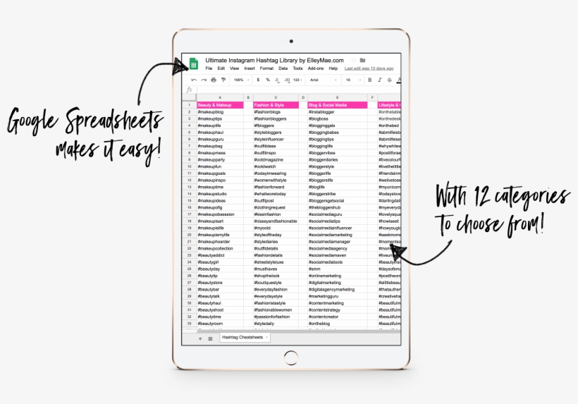 The Ultimate Instagram Hashtag Library - Hashtag, transparent png download