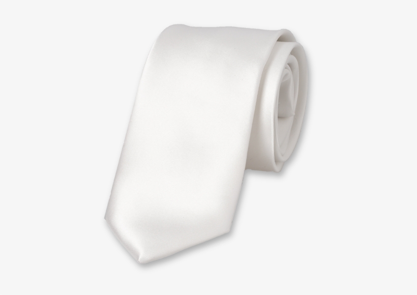 Corbata Blanca Satén De Poliéster - Gebroken Wit Stropdas, transparent png download