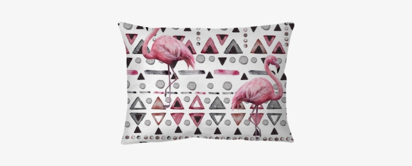 Throw Pillows Pink Seamless Pattern With Watercolor - Ornament, transparent png download