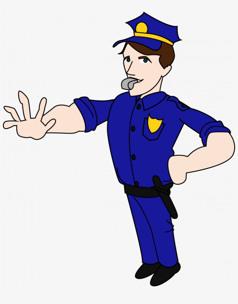 Officer Free Jokingart Com - Policeman Clipart, transparent png download