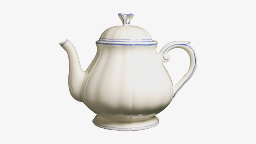 Teapot - Gien Filet Bleu Teapot, transparent png download