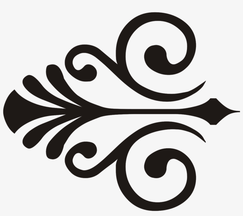 File Fine Black L Clipart Library - Ornament Black Png, transparent png download