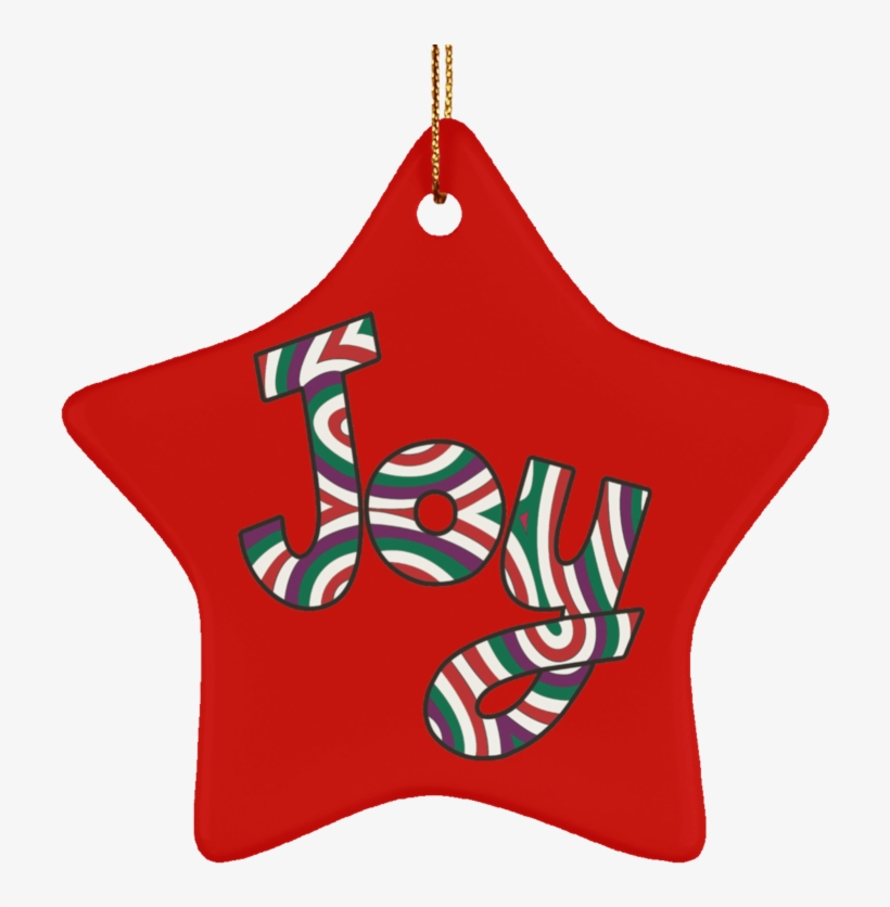 Joy Ceramic Ornament Good Tidings - Christmas Ornament, transparent png download
