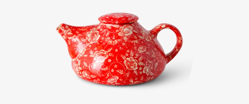 Teapot Large Red Roseblock - Teapot, transparent png download