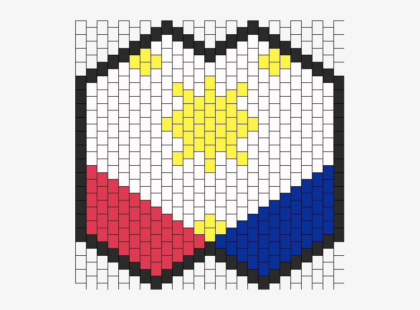 Filipino Flag Kandi Mask - Kandi Mask Patterns, transparent png download