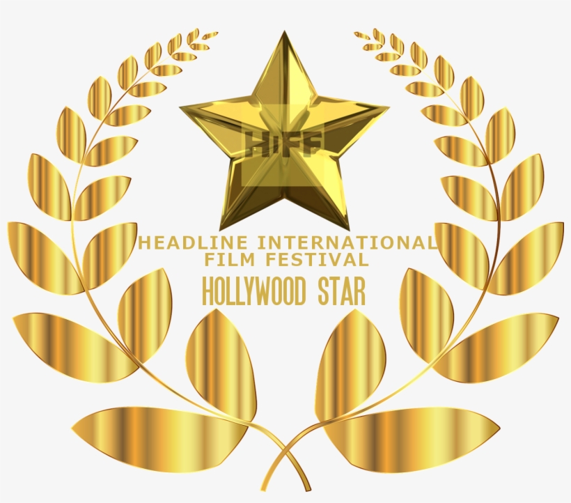 Download Your Hiff Hollywood Star Laurel - Couronne De Laurier Or Transparent, transparent png download