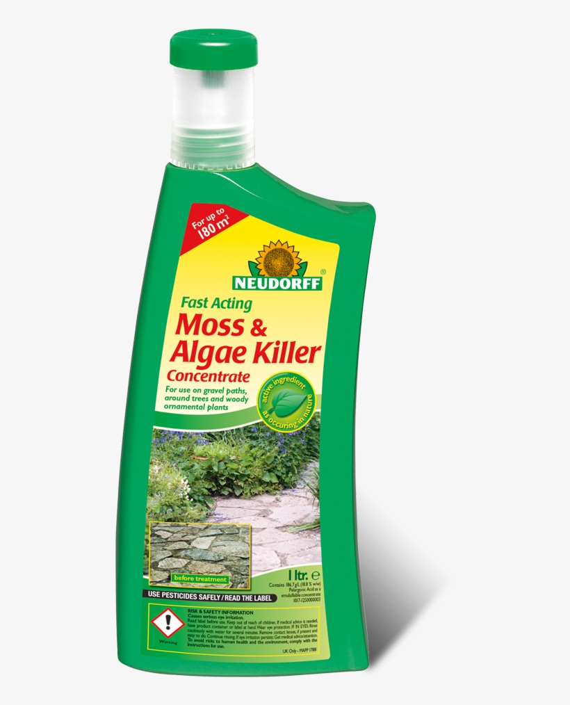 Neudorff Fast Acting Moss & Algae Killer Concentrate - Neudorff 613618 Superfast Long Lasting Weed Killer, transparent png download