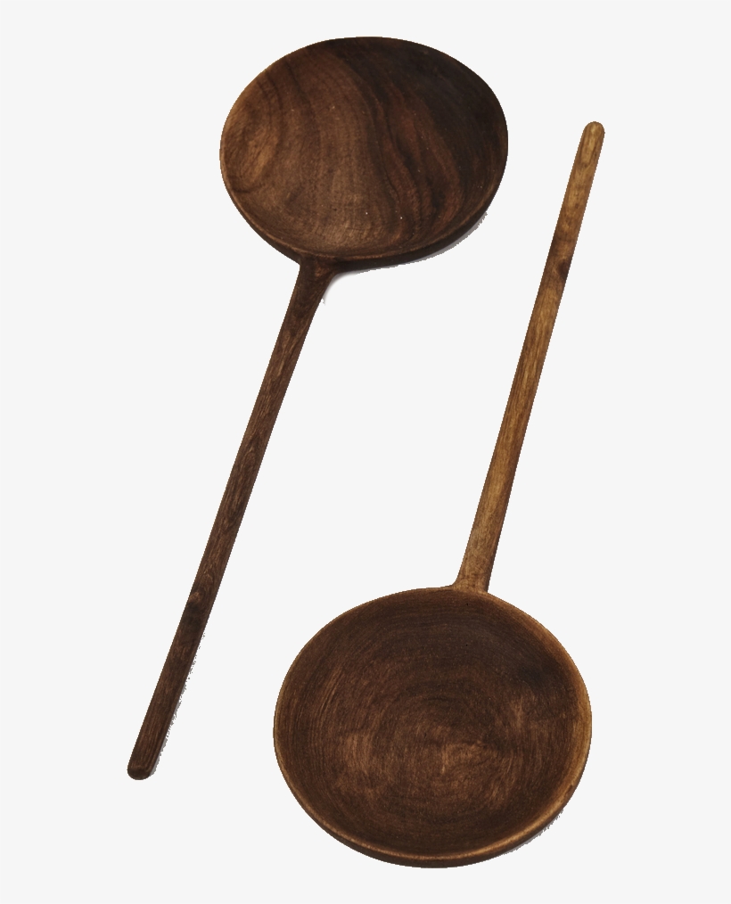 Raven Lily Walnut Serving Spoons, transparent png download