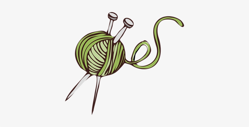 Yarn Ball Needles Wool Craft Hobby Knit St - Crochet Patterns: Vintage Rugs, transparent png download