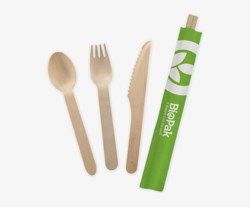 Wood Cutlery & Chopsticks - Bio Cutlery, transparent png download
