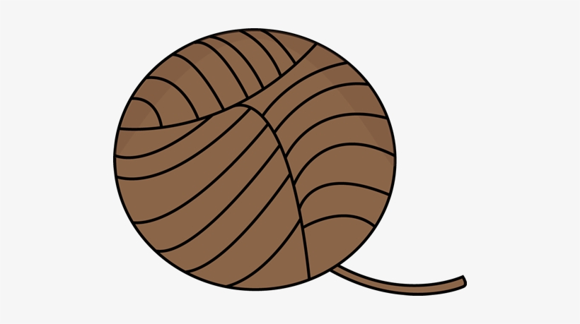 Brown Of Clip Art Image - Brown Yarn Clipart, transparent png download