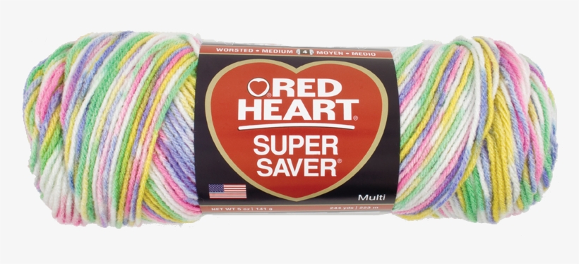 Sherbet Print Super Saver Economy Yarn - Red Heart Super Saver Yarn, transparent png download