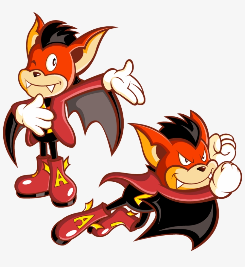 Aero The Acro Bat By Jamesmantheregenold On - Aero The Acrobat Png, transparent png download