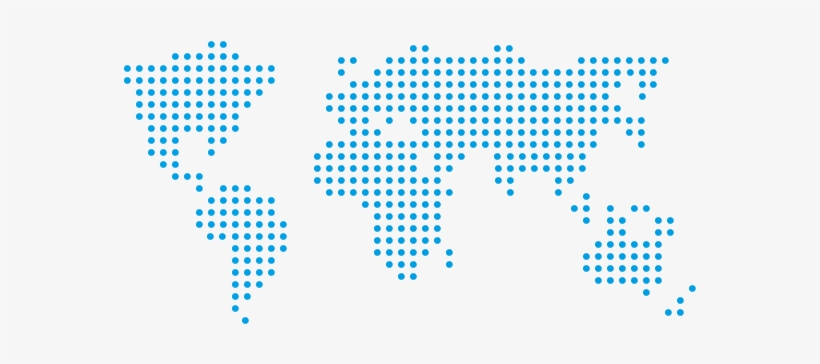 Worldwide - Doted World Map Png, transparent png download