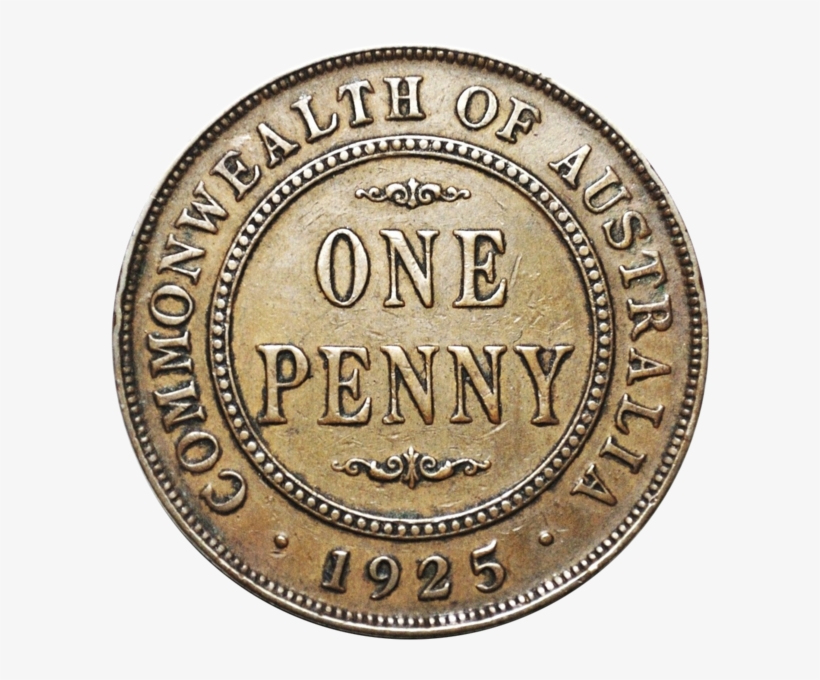 Scarce 1925 Australian Penny Very Fine 1918 Australian Penny