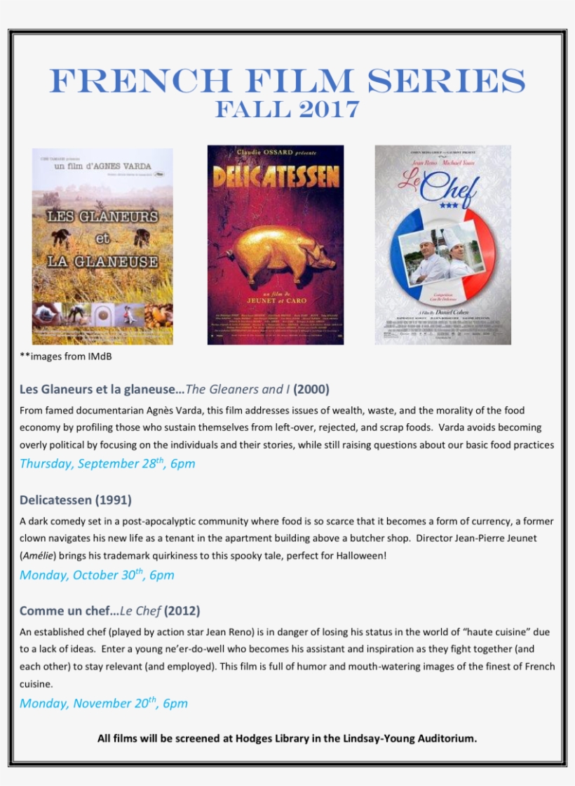 Fren1 - Delicatessen Poster, transparent png download