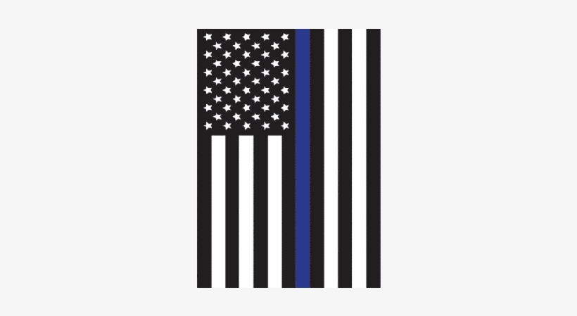 Thin Blue Line Garde - Law Enforcement Flag, transparent png download