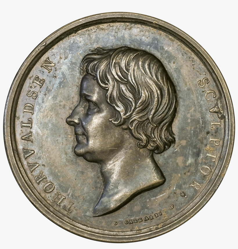 Bertel Thorvaldsen Prometheus Medal By Galeazzi 45mm/bronze - Dime, transparent png download