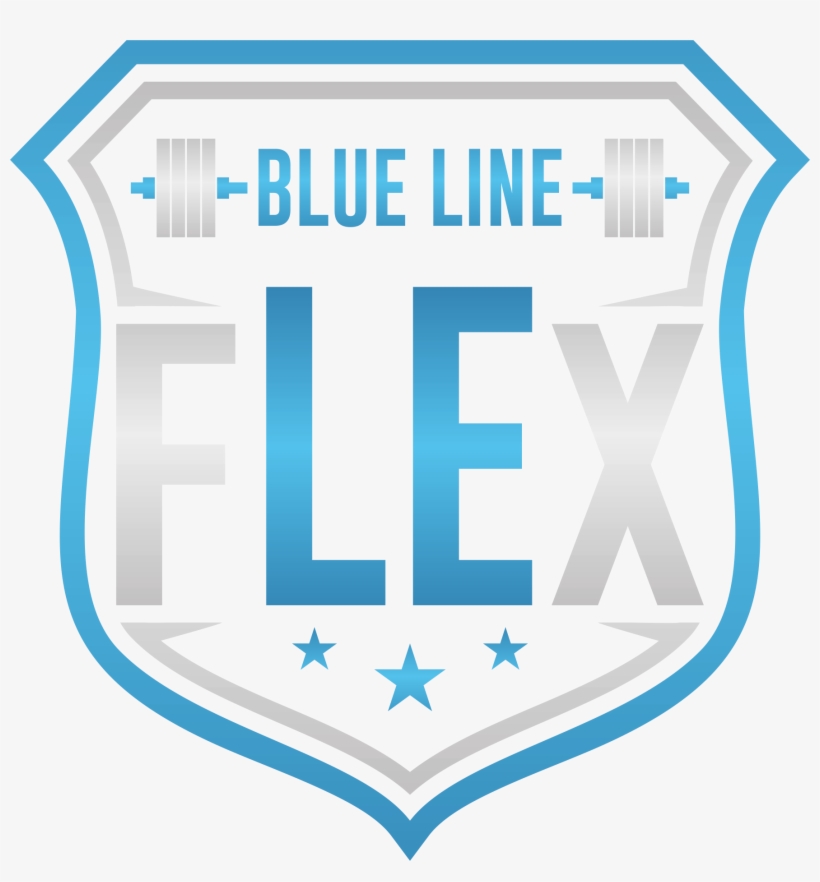 Police Fitness Thin Blue Line Flex Bodybuilding, transparent png download