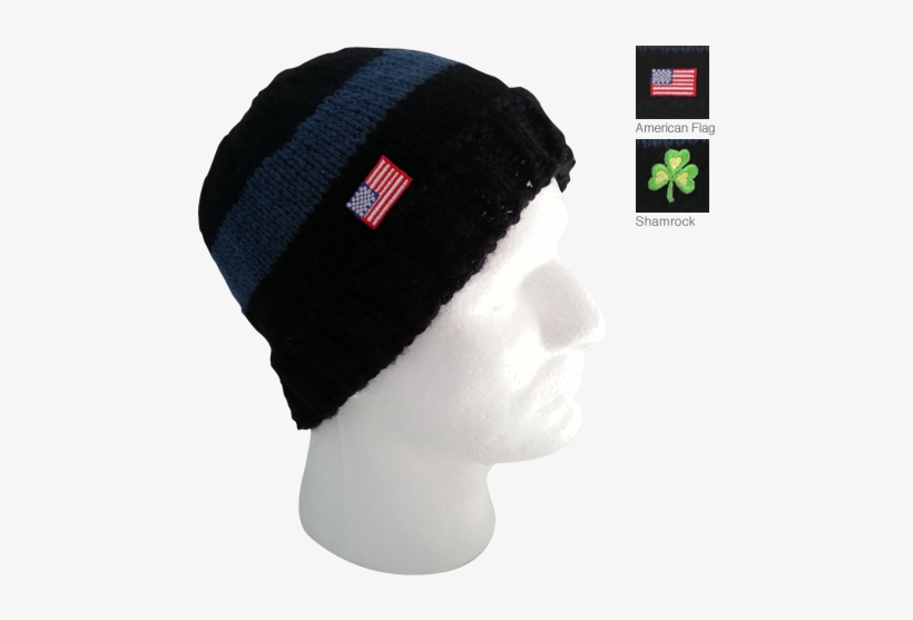 Thin Blue Line Tribute Beanie Cap - Beanie, transparent png download
