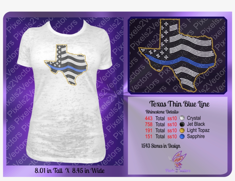 Texas Thin Blue Line - Sewing Machine, transparent png download