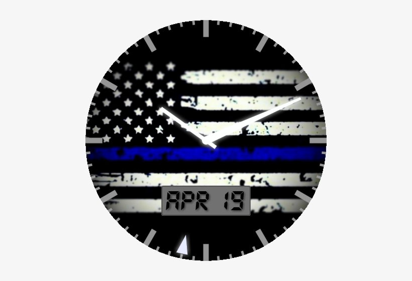 Thin Blue Line Flag - Getting Naked Wheel Lencioni, transparent png download