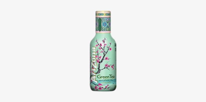 Arizona Green Tea & Gingseng - Arizona Green Tea, With Ginseng And Honey - 16 Fl Oz, transparent png download