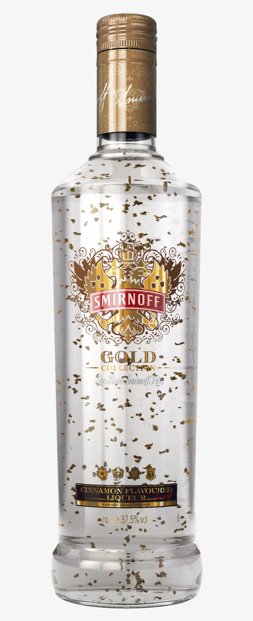 Smirnoff Gold Cinnamon Vodka - Smirnoff Gold Leaf Vodka, transparent png download