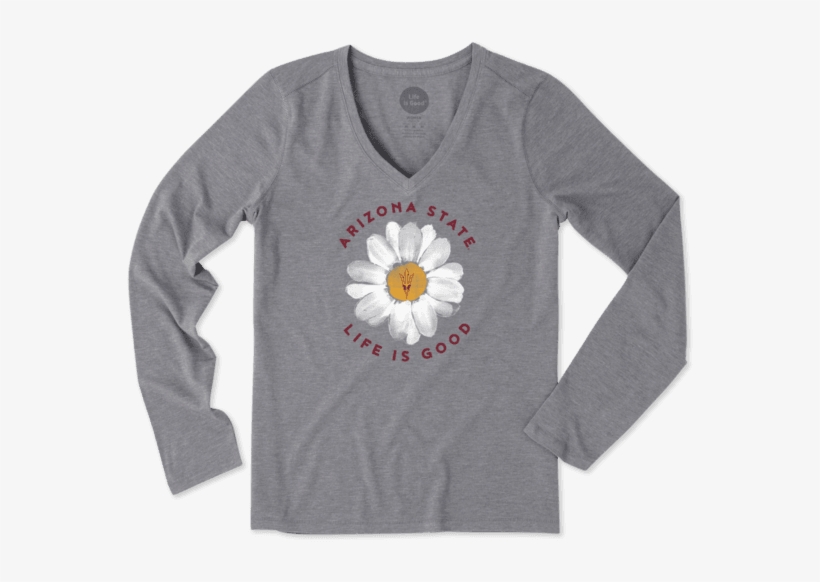 Life Is Good Women's Villanova Daisy Long Sleeve Cool, transparent png download