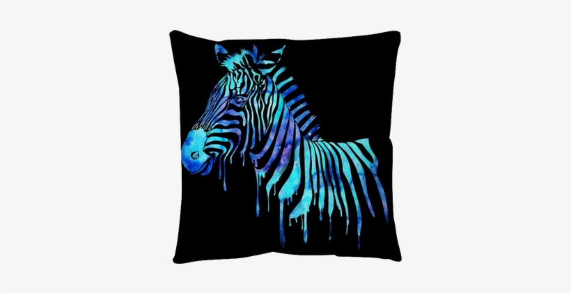 Watercolor Zebra Head - Pintdecor Quadro Cm. 40 X 40 Zebra Multicolor, transparent png download