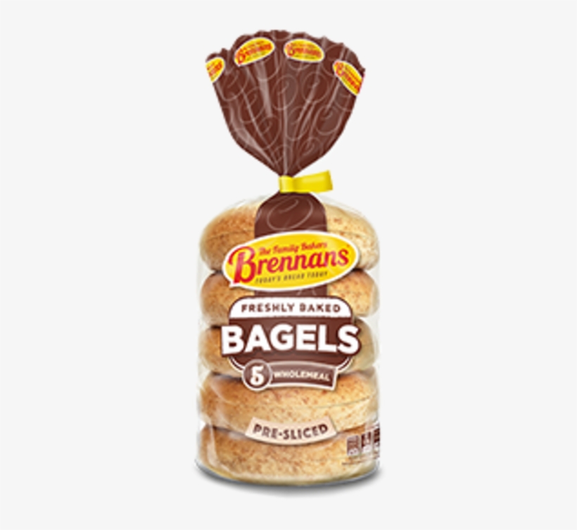 Brennans Wholemeal Bagels - Brennans 100% Wholemeal Bread 800g, transparent png download