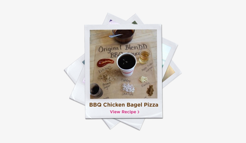 Two Bagels With Bbq Sauce, Cheese And Scallions - Dandelion Coffee, transparent png download