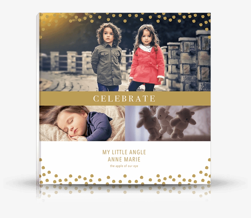 Front Photo Book Cover Designed For Birthday Party, - Birthday Photo Book Cover, transparent png download