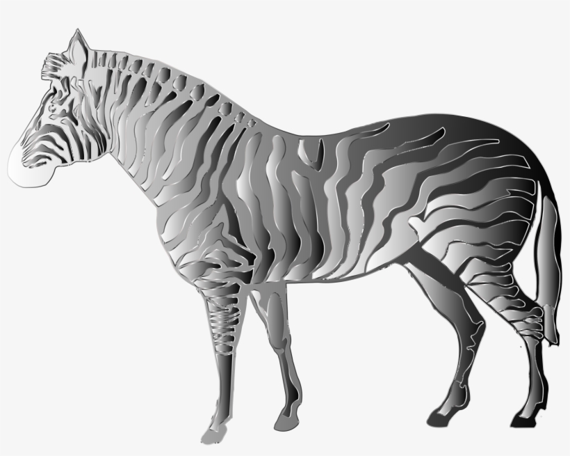 This Free Icons Png Design Of Monochrome Zebra, transparent png download