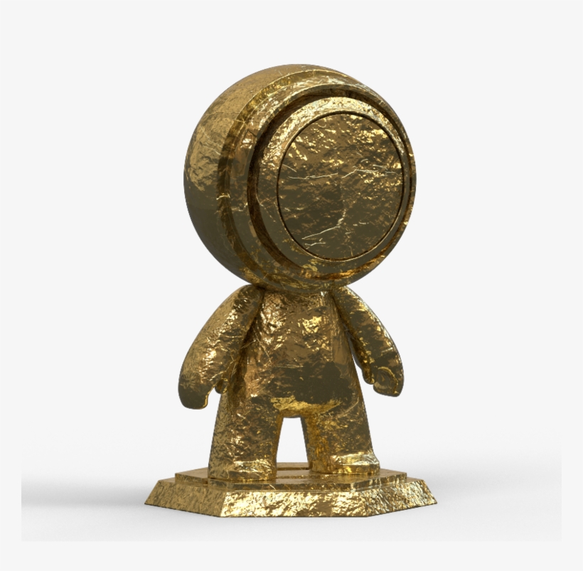 Goldleafss3 - Bronze Sculpture, transparent png download