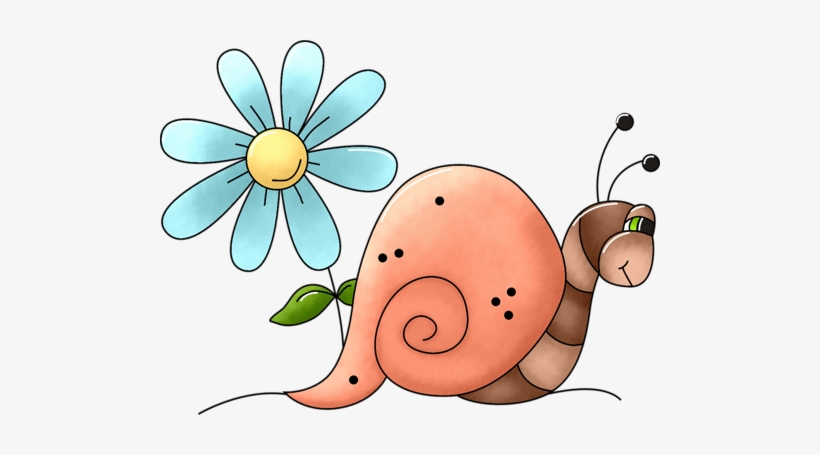 Bugs °• - ‿✿⁀° - Caracol Animado Con Una Flor, transparent png download