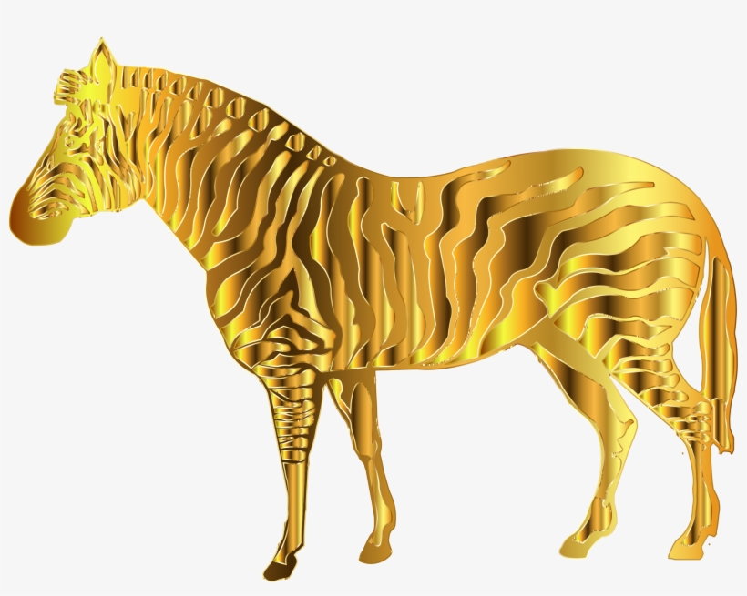 This Free Icons Png Design Of Gold Zebra, transparent png download