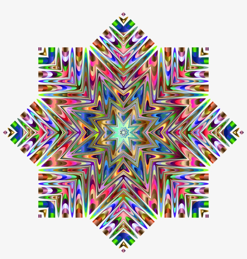 This Free Icons Png Design Of Chromatic Snowflake, transparent png download