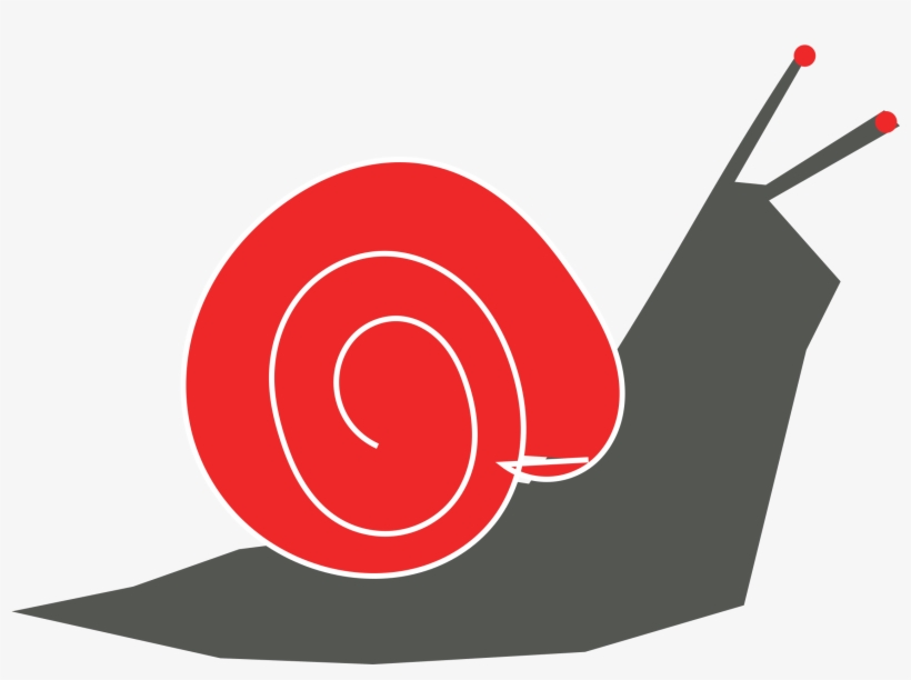 Big Image - Red Snail Clipart, transparent png download