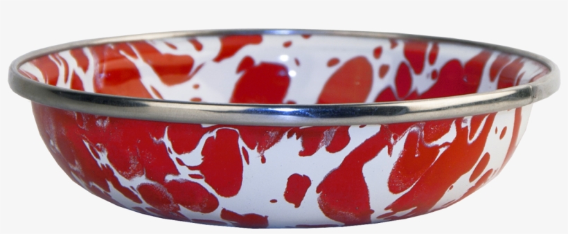 Rd59 Red Swirl Tasting Dish - Dip Bowls Mineral Red White - Threshold, transparent png download