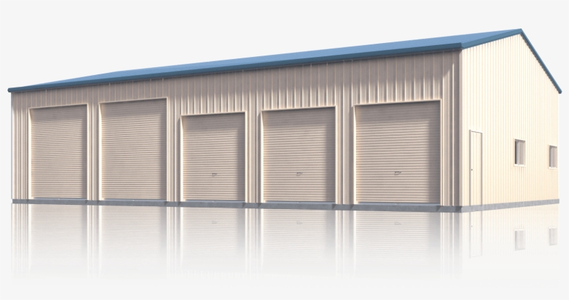 Industrial And Commercial - 6 Door Industrial Shed, transparent png download