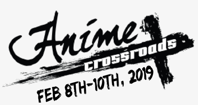 Anime Crossroads - Anime Black And White Logo, transparent png download