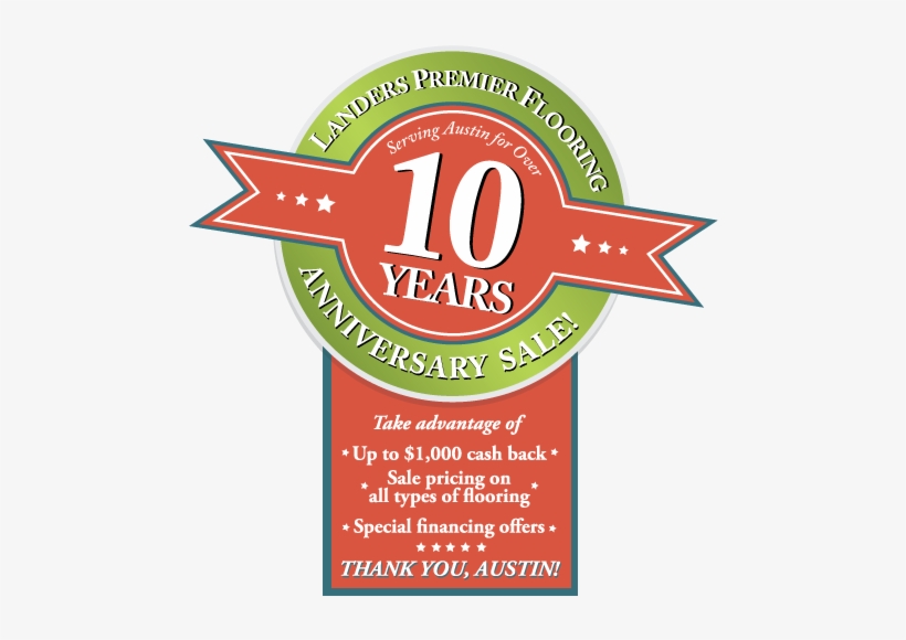 Lpf 10 Yr Anniv Sale Logo W Banner - Label, transparent png download