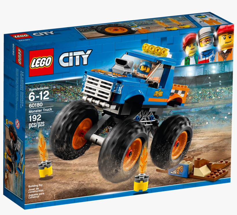 The Areas Best Selection Of Lego - Lego City Monster Truck 60180, transparent png download